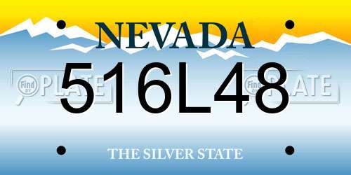 516L48 Nevada License Plate