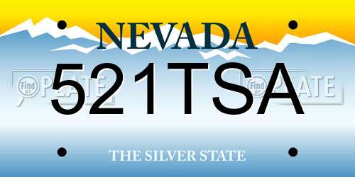 521TSA Nevada License Plate