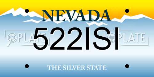 522ISI Nevada License Plate