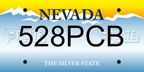 528PCB Nevada License Plate