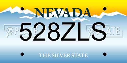 528ZLS Nevada License Plate