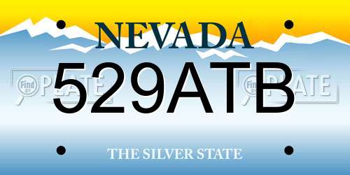529ATB Nevada License Plate