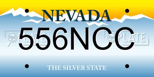 556NCC Nevada License Plate
