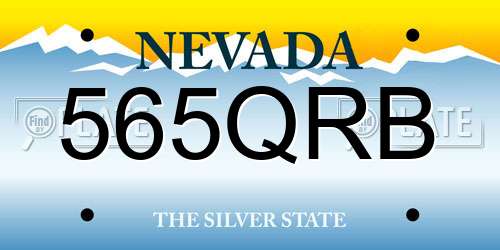 565QRB Nevada License Plate