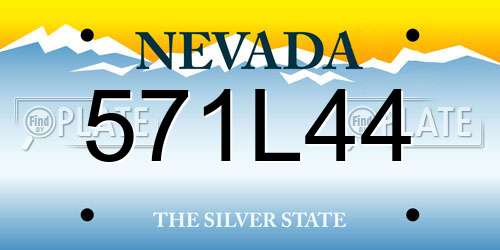 571L44 Nevada License Plate