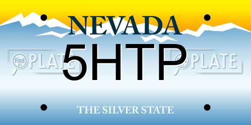 5HTP Nevada License Plate