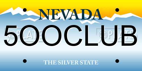 5OOCLUB Nevada License Plate
