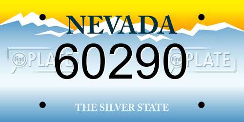 60290 Nevada License Plate