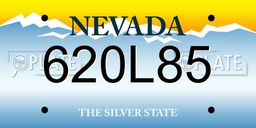 620L85 Nevada License Plate