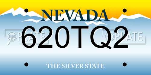 620TQ2 Nevada License Plate