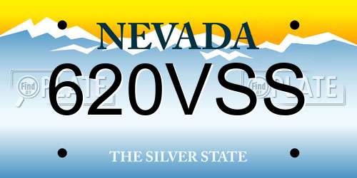620VSS Nevada License Plate