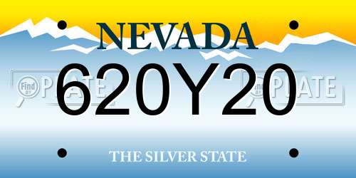 620Y20 Nevada License Plate