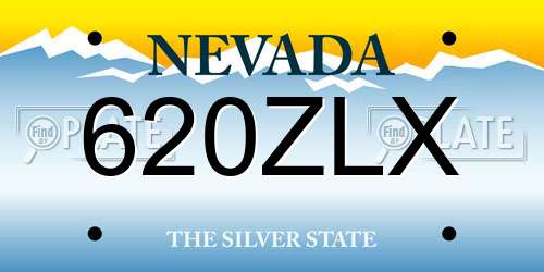 620ZLX Nevada License Plate