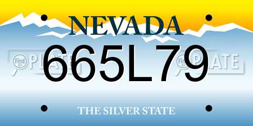 665L79 Nevada License Plate