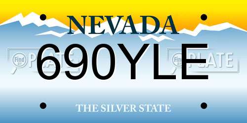690YLE Nevada License Plate