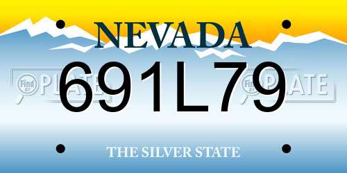 691L79 Nevada License Plate