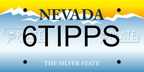 6TIPPS Nevada License Plate