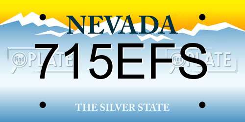 715EFS Nevada License Plate