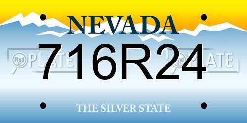 716R24 Nevada License Plate