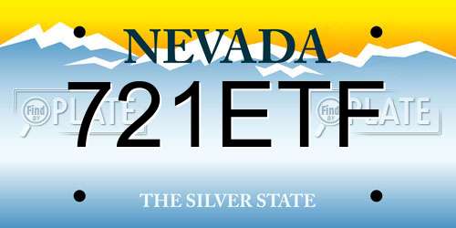721ETF Nevada License Plate