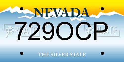 729OCP Nevada License Plate