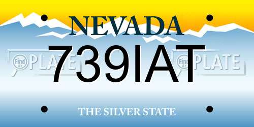 739IAT Nevada License Plate