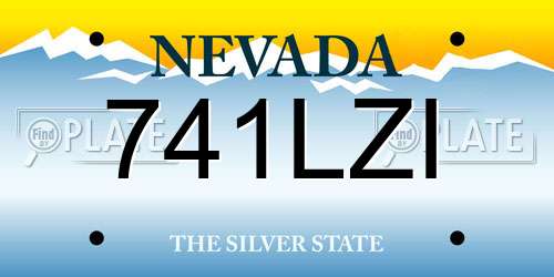 741LZI Nevada License Plate
