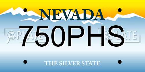 750PHS Nevada License Plate
