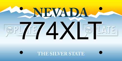 774XLT Nevada License Plate