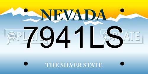 7941LS Nevada License Plate