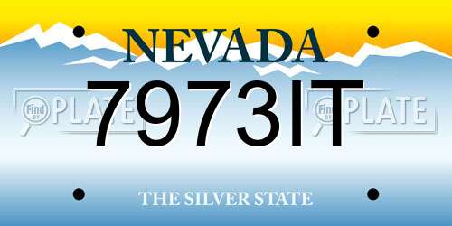 7973IT Nevada License Plate