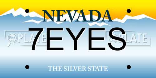7EYES Nevada License Plate
