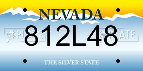 812L48 Nevada License Plate