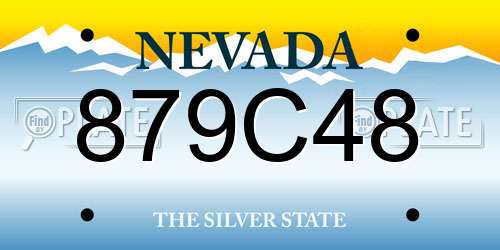 879C48 Nevada License Plate