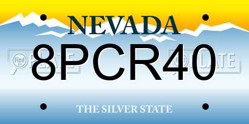 8PCR40 Nevada License Plate