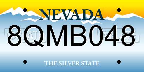 8QMB048 Nevada License Plate