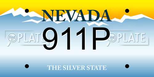 911P Nevada License Plate