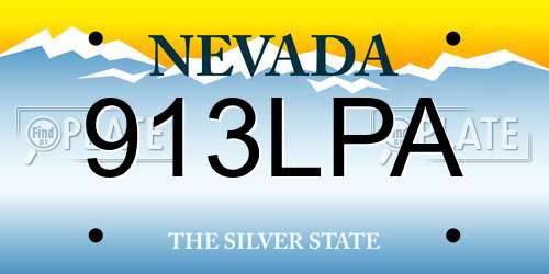 913LPA Nevada License Plate