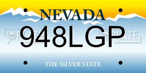 948LGP Nevada License Plate