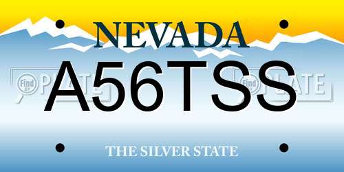 A56TSS Nevada License Plate