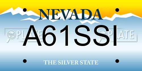 A61SSI Nevada License Plate