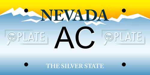 AC Nevada License Plate