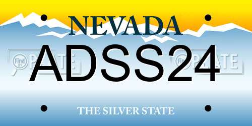 ADSS24 Nevada License Plate