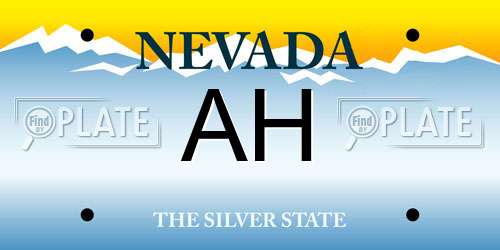 AH Nevada License Plate