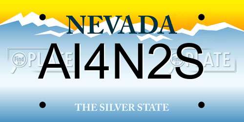 AI4N2S Nevada License Plate
