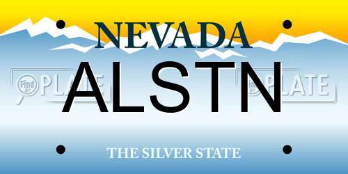 ALSTN Nevada License Plate