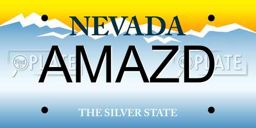 AMAZD Nevada License Plate