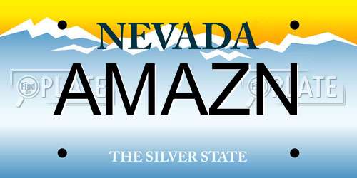 AMAZN Nevada License Plate