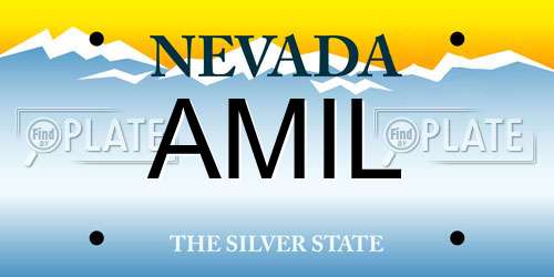AMIL Nevada License Plate