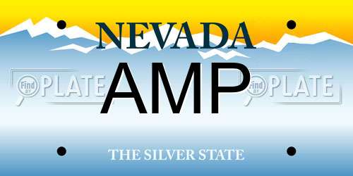 AMP Nevada License Plate